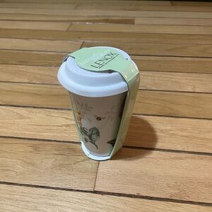 LENOX Butterfly Meadows Glass Coffee/Tea Cup NWT